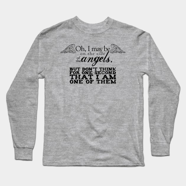 Side of the Angels - Sherlock BBC Long Sleeve T-Shirt by ktapparo